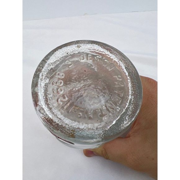 Vintage Lucky Joe Nash Prepared Mustard Jar Face Red Lips Sticker - Picture 5 of 5